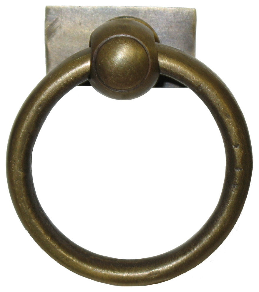 Ring Pull With Small Rectangular Backplate