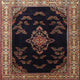 Ahgly Company Indoor Square Traditional Area Rugs, 4' Square