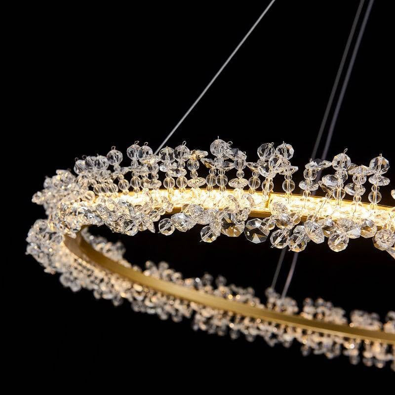 Capri Crystal Ring Chandelier, Diameter 24"