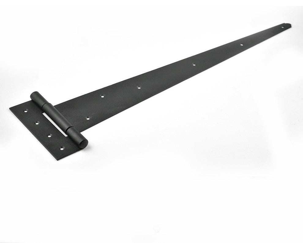 Tee Strap T-Hinge Large Black For Barn Doors or Large Gates 25 1/4" Length