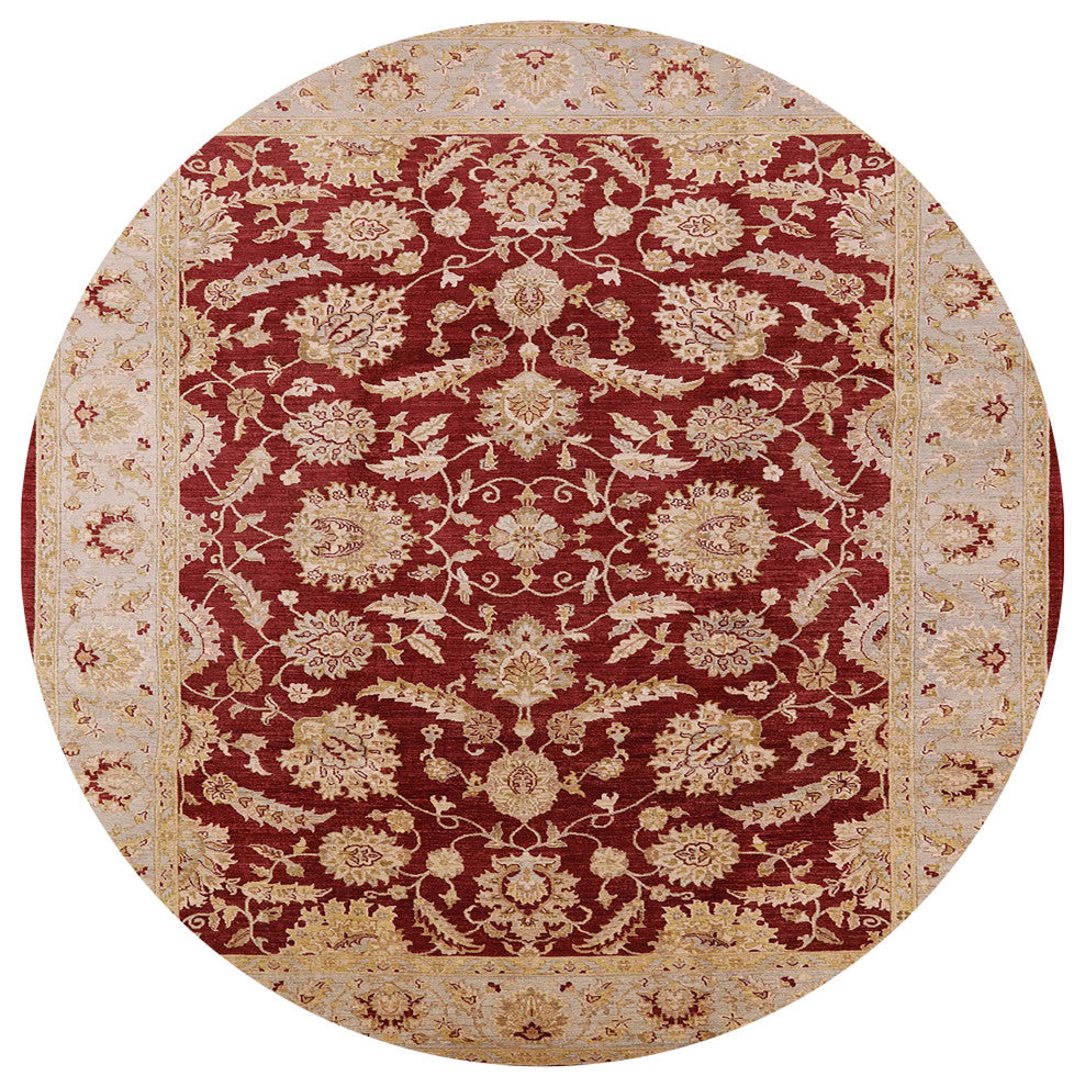 Ahgly Company Indoor Round Mid-Century Modern Area Rugs, 7' Round