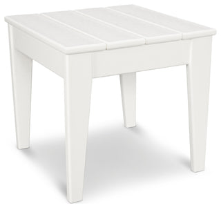POLYWOOD Newport 18" Side Table, White