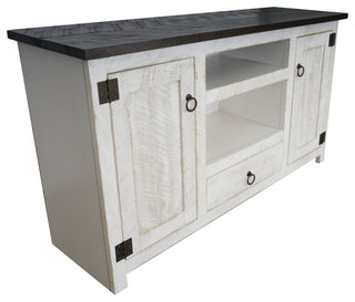 Eagle FarmHouse/Rustic 57" Entertainment Console With Open Storage/Drawer