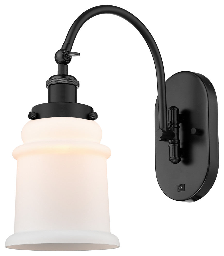 Innovations 918-1W-BK-G181-LED 1-Light Sconce, Matte Black