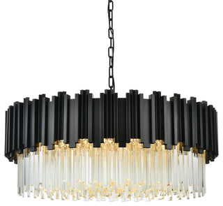 Home Living 32" Chandelier, Black