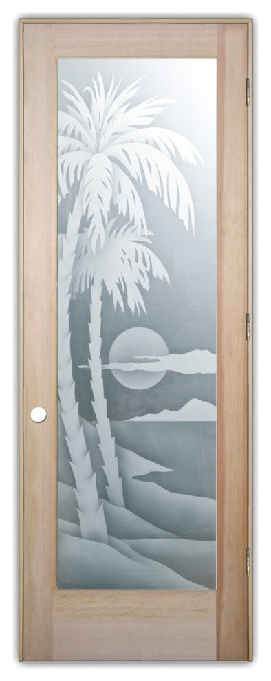 Interior Prehung Door or Interior Slab Door - Palm Sunset - Douglas Fir...