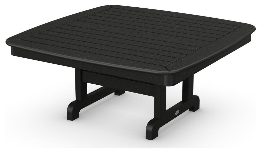 Polywood Nautical 44" Conversation Table, Black