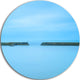 Concrete Pier And Stairs, Seascape Photo Disc Metal Wall Art, 36"