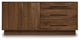Copeland Moduluxe 29" 3 Drawer Right, 2 Door Left Dresser, Cognac Cherry