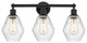 Innovations 616-3W-BK-G654-6 Cindyrella 3 Light Bath Vanity Light, Matte Black