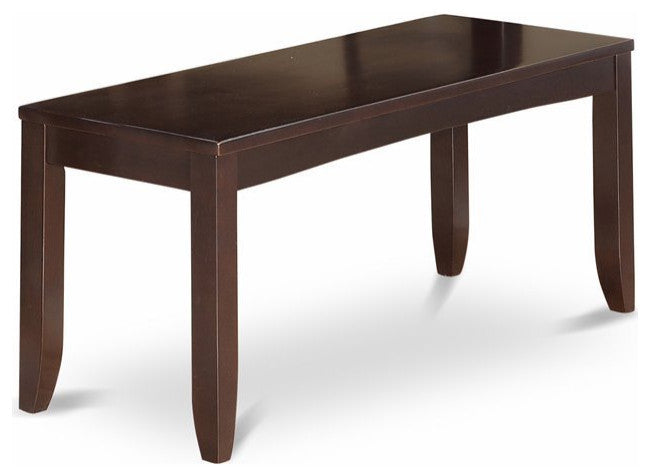 6-Piece Dining Room Set With Bench-Table With Leaf And 4 Chairs Plus Bench