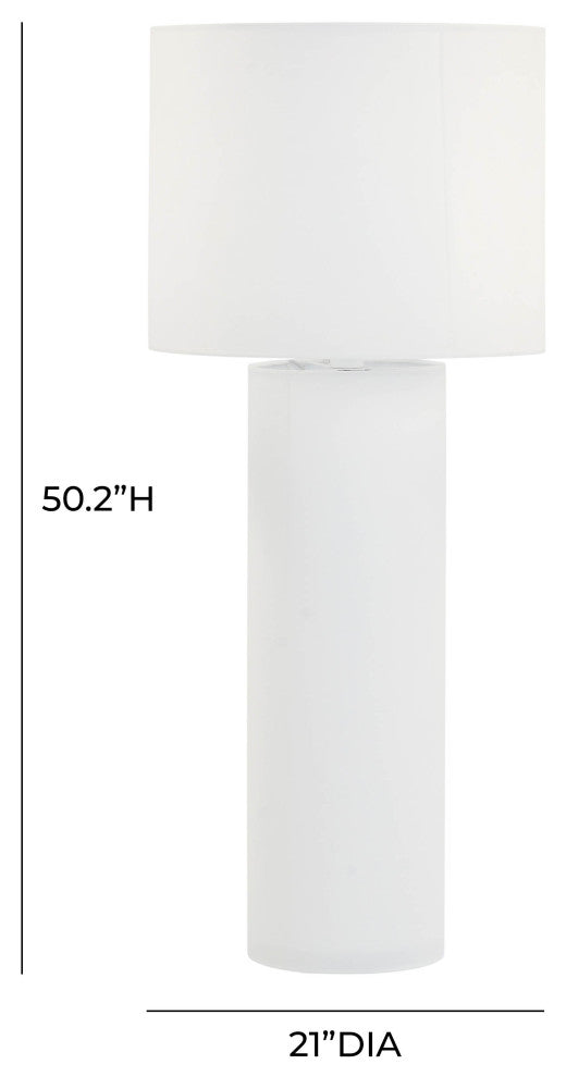 Cleopatra Cream Linen Floor Lamp