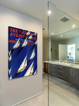 "Saturday Evening Post 1940" Painting Print on Wrapped Canvas