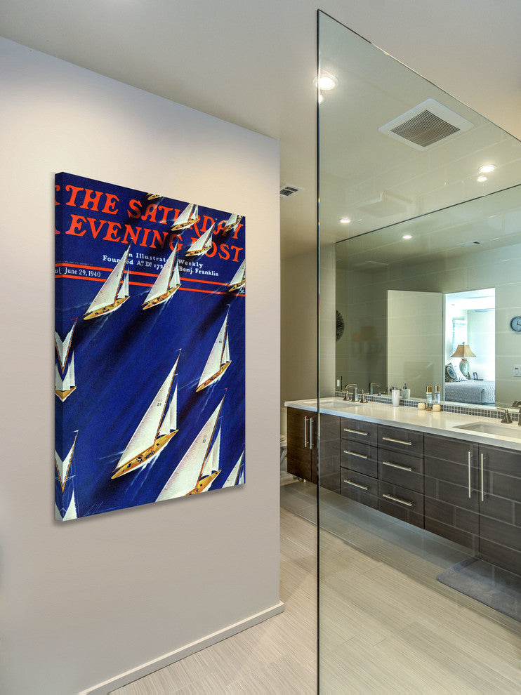 "Saturday Evening Post 1940" Painting Print on Wrapped Canvas