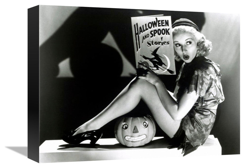 "Halloween - Betty Grable" Canvas Giclee by Hollywood Photo Archive, 16"x12"