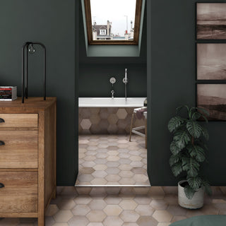 Heritage Hex Rose Porcelain Floor and Wall Tile