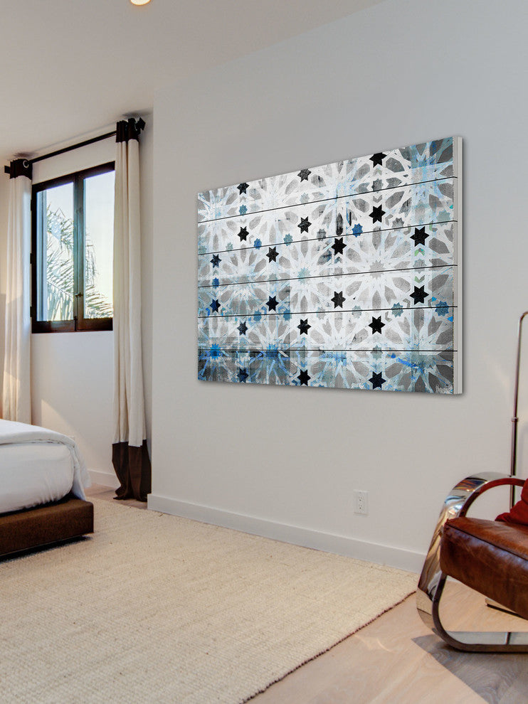 "Bornos" Print on White Wood, 60"x40"