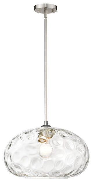 Z-Lite Chloe 1 Light Pendant, Brushed Nickel