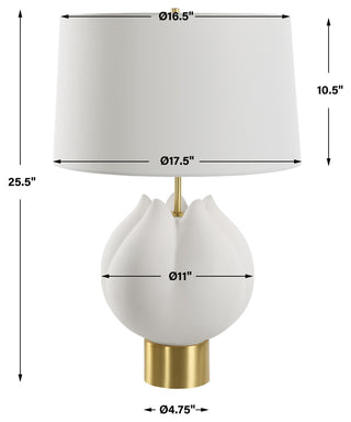 Uttermost, Bloom White Table Lamp