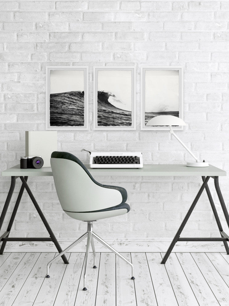Summer Waves Triptych, Set of 3, 24x36 Panels