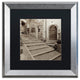 Alan Blaustein 'Lombardy I' Art, Silver Frame, Black Mat, 16x16