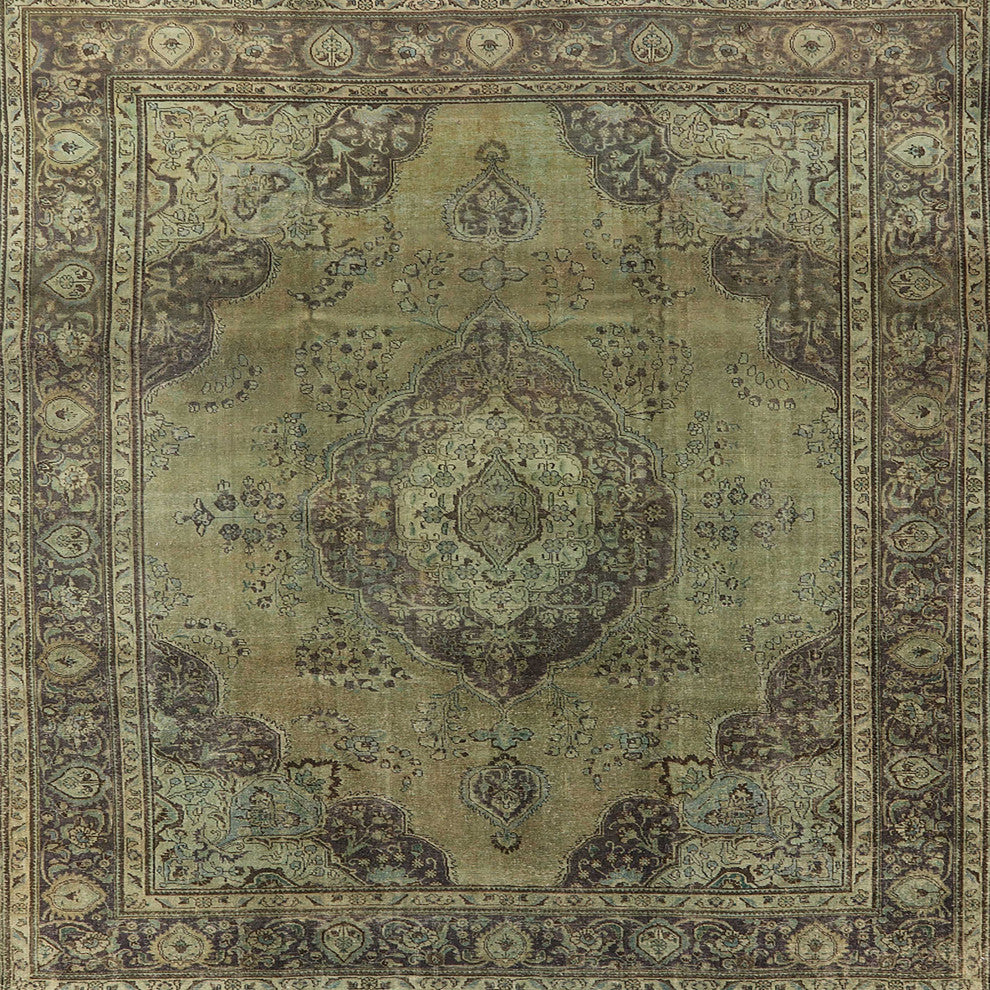 Ahgly Company Indoor Square Mid-Century Modern Area Rugs, 4' Square