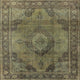 Ahgly Company Indoor Square Mid-Century Modern Area Rugs, 4' Square
