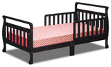 Baby Mile Bailey Sleigh Toddler Bed, Black