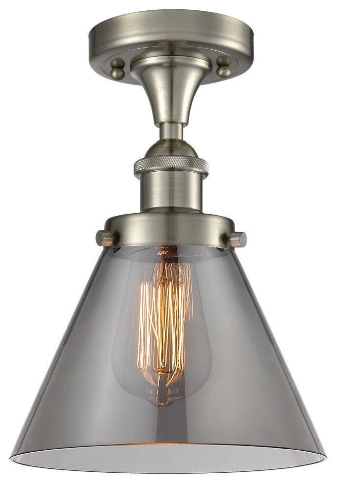 Innovations Lighting 916-1C-SN-G43-L-LED X-Large Cone 1 Light Semi-Flush Mount