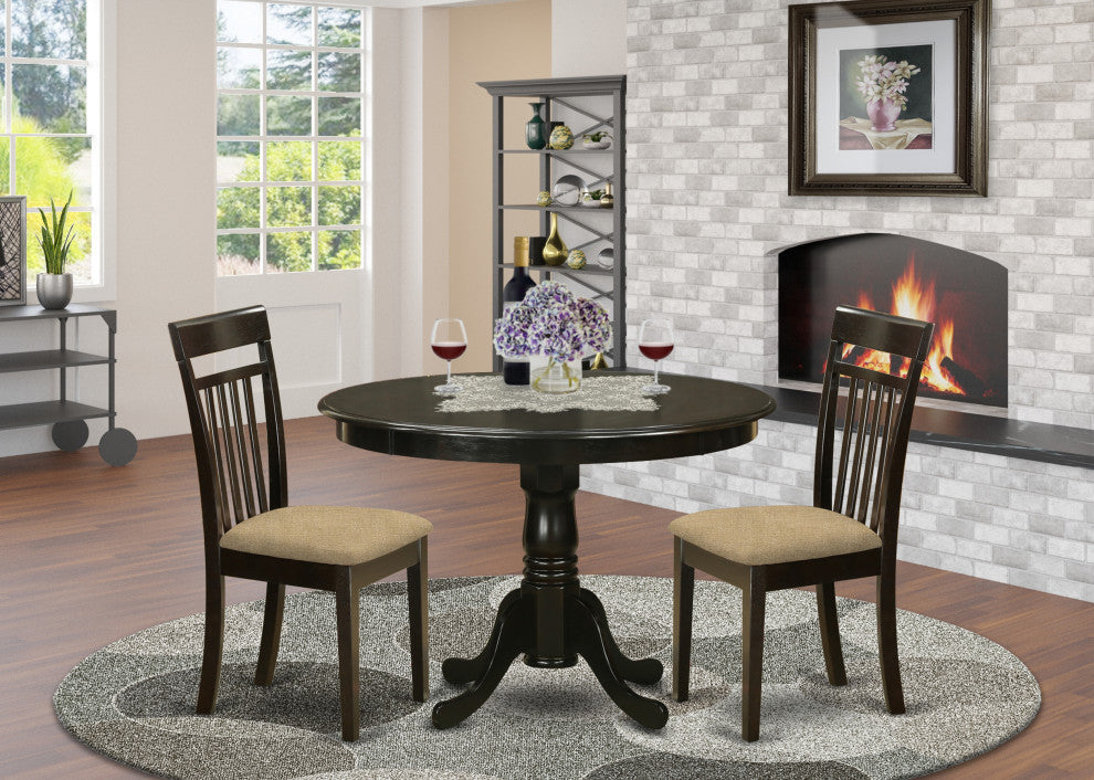 Hlca3-Cap-C 3 Pc Kitchen Nook Dining Set -Dining Table And 2 Dinette Chairs