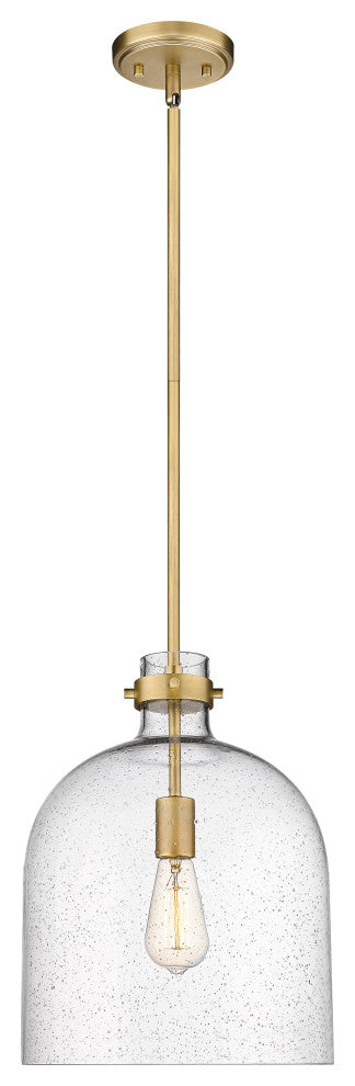 Zlite 817-12RB 1-Light Pendant, Clear Seedy