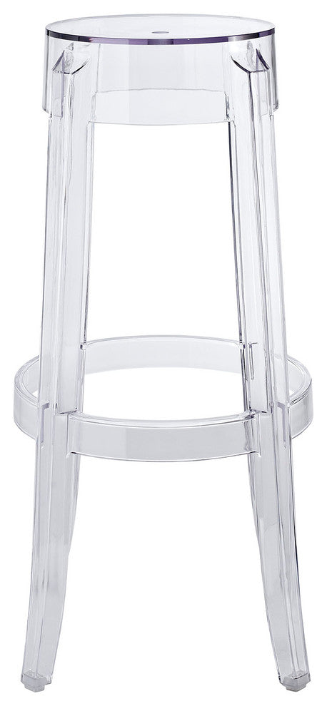 Modern Contemporary Dining Kitchen Bar Stool Clear