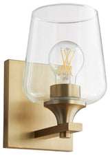 Quorum 558-1-80 1-Light Wall Mount, Aged Brass