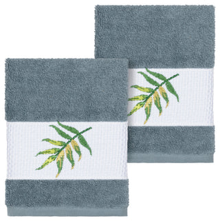 Zoe 2 Piece Embellished Washcloth Set