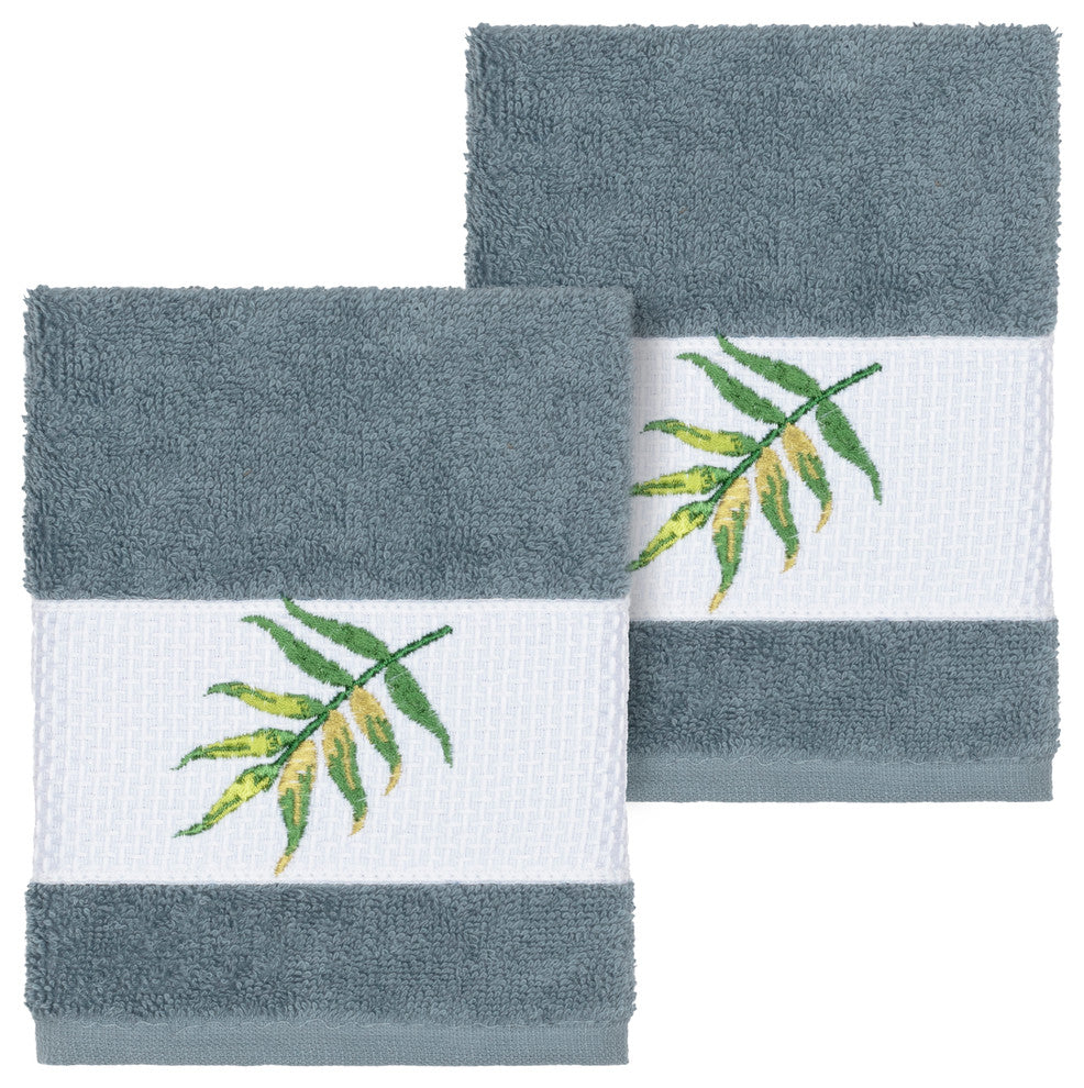Zoe 2 Piece Embellished Washcloth Set