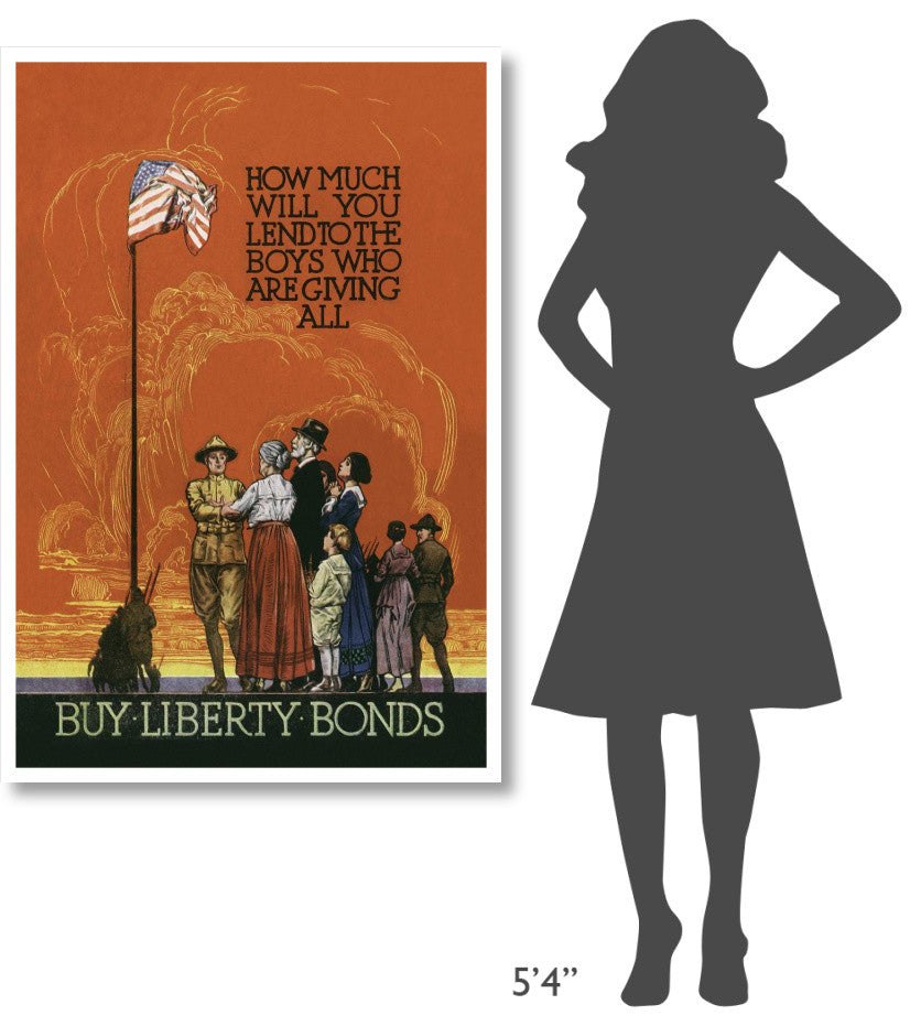"WWI: Buy Liberty Bonds" Digital Paper Print, 34"x50"