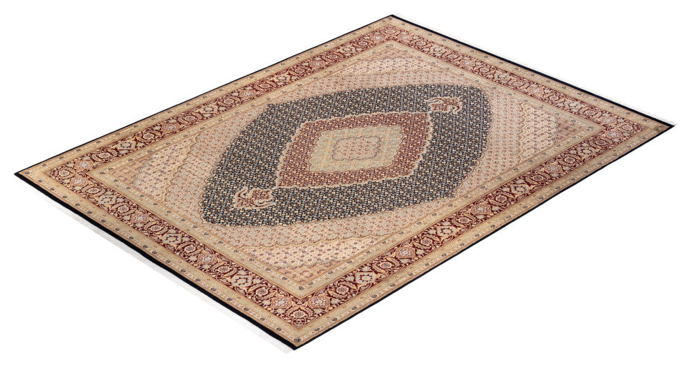 Mogaung One-of-a-Kind Hand-Knotted Area Rug Blue, 9'2"x12'5"