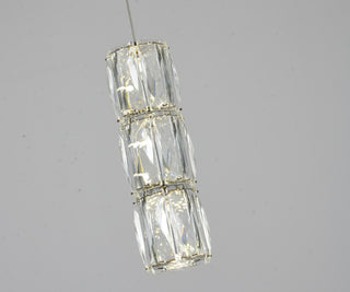 Clear Crystal Single Pendant LED Light