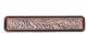 Small Engraved Flower Pull, Satin Copper Ox