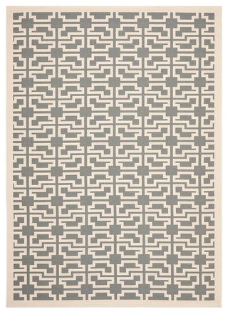 Safavieh Courtyard Cy6015-246 Geometric Outdoor Rug, Gray/Beige, 2'7"x5'0"