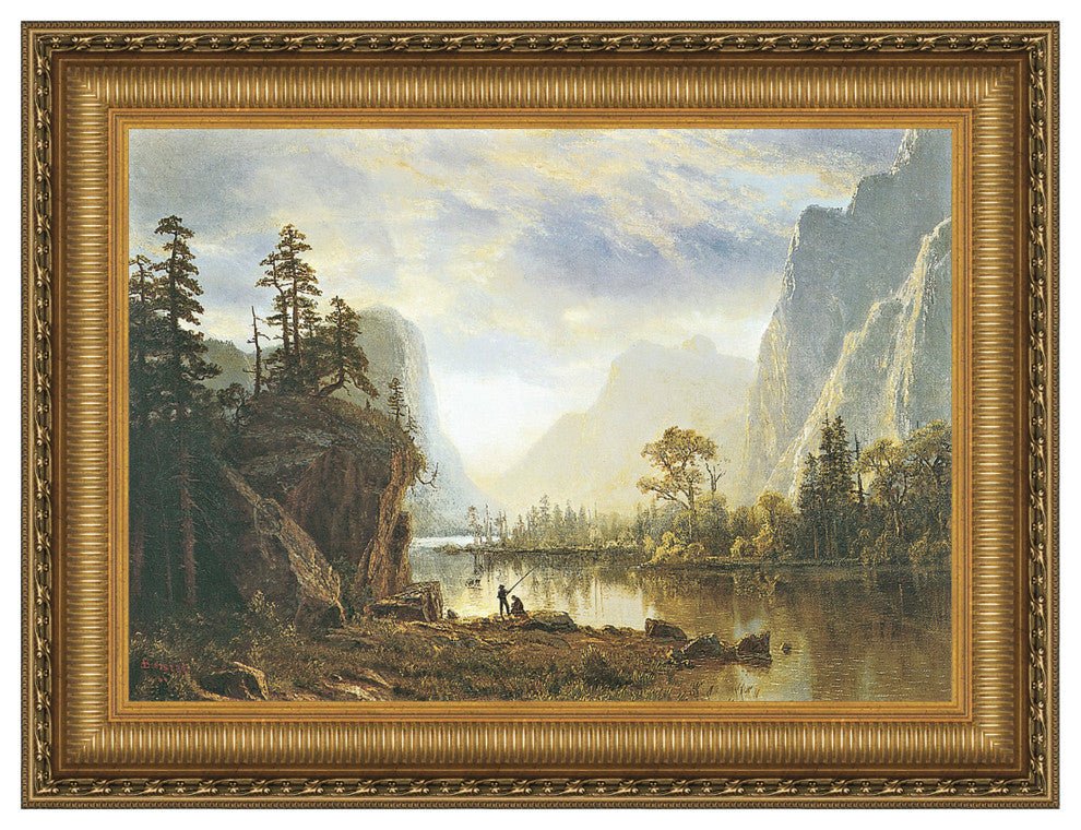 "Yosemite Valley 1863" Stretched Canvas Replica, 16"x13"