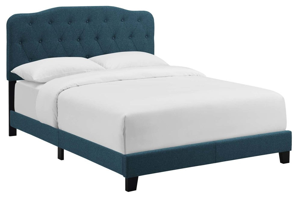 Amelia King Upholstered Fabric Bed
