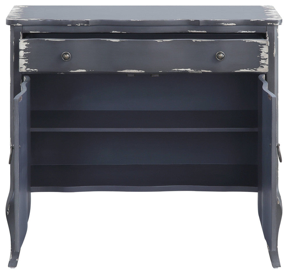 Deianira Console Table, Antique Gray Finish