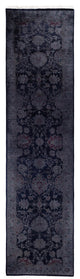 Overdyed One-of-a-Kind Hand-Knotted Area Rug Navy, 2' 6" x 10' 1"