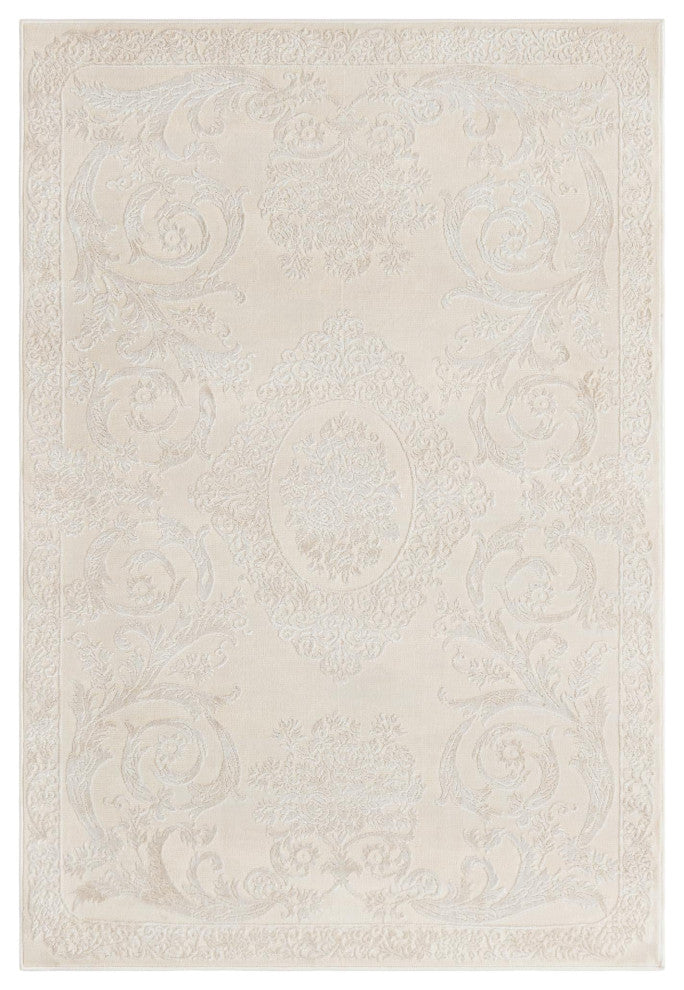 Unique Loom Diana Finsbury Rug, Ivory, 9'x12'