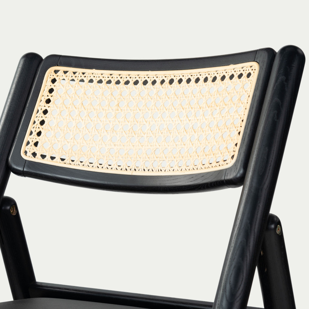 Safavieh Couture Shaylie Folding Dining Chair, Black