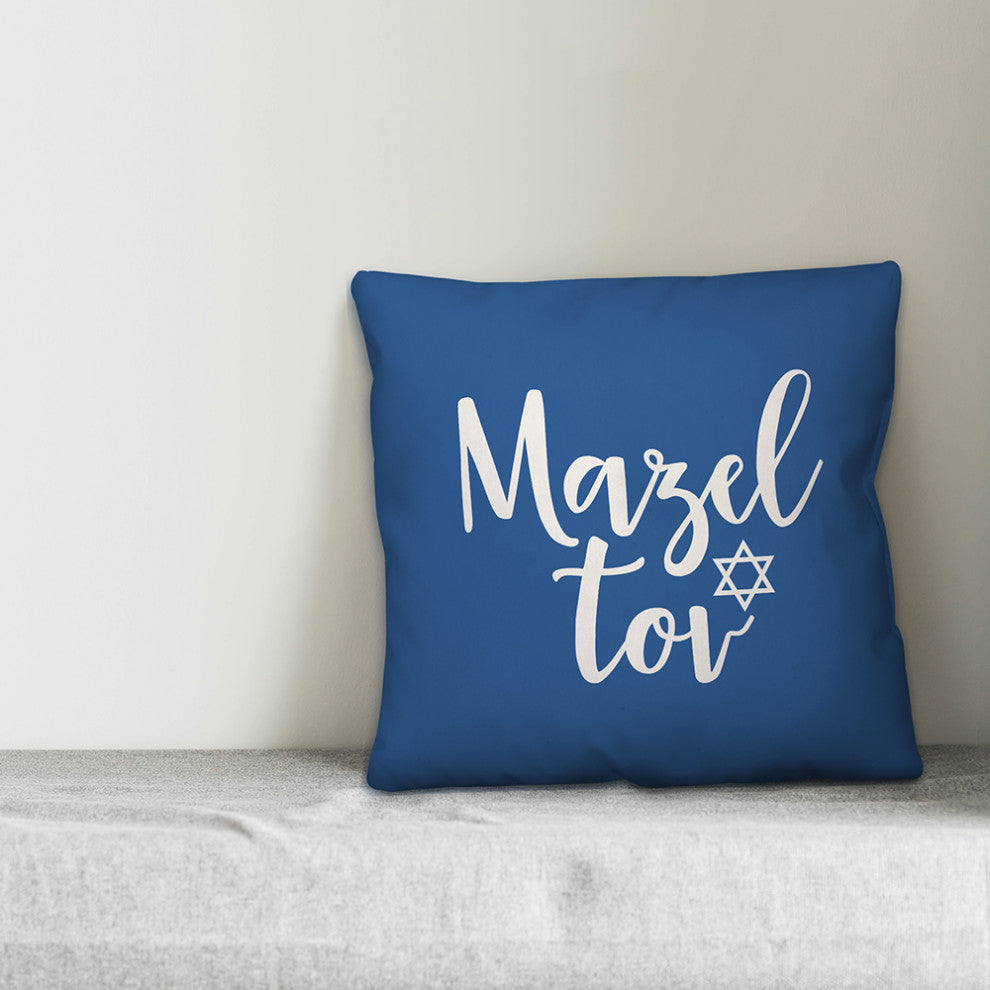 Mazel Tov 18"x18" Throw Pillow