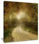 "Country Road Through Fall Scenery" Landscape Canvas Photo Print, 12"x20"