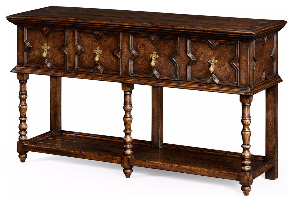 French Tudor Style Oak Server