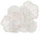 Flower Wall Art, White, Large